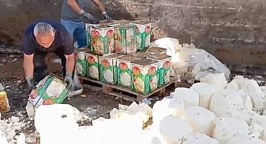 İzmir’de Büyük Gıda Operasyonu: 7 Ton Bozuk Süt Ürünü Ele Geçirildi!