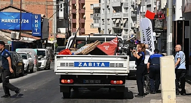 Karabağlar’da kaldırım işgallerine karşı sıkı denetim