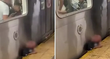 New York Metrosu’nda Dehşet Anları: Yolcu Tren ile Peron Arasında Sıkıştı