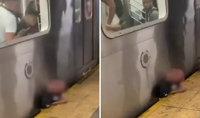 New York Metrosu’nda Dehşet Anları: Yolcu Tren ile Peron Arasında Sıkıştı